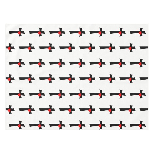 Valentinstag Tischdecke (Vorderseite (Horizontal))