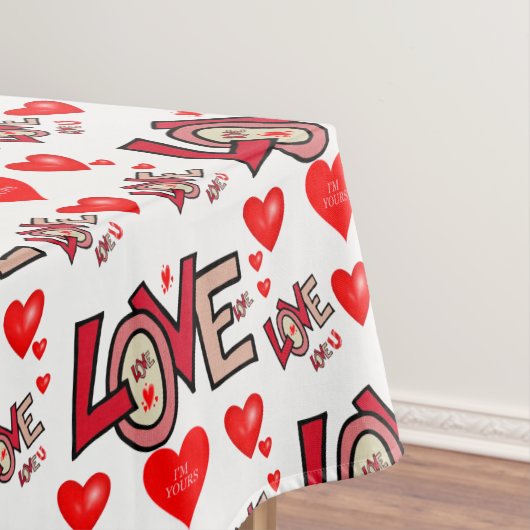 Valentinstag Tischdecke (Beispiel)