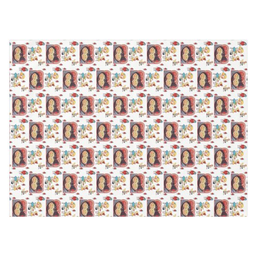 Valentinstag Tischdecke (Vorderseite (Horizontal))