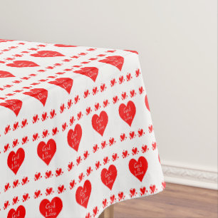 Valentinstag Tischdecke Gott ist Liebe