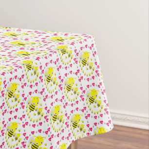 Valentinstag-Tischdecke Hummel Tischdecke