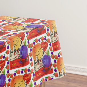 Valentinstag-Tischdecke Pfirsich Pflaume Tischdecke