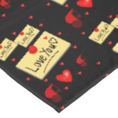 Valentinstag-Tischdecke Tischdecke (Schrägansicht)