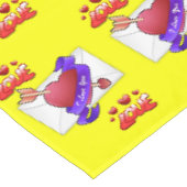 Valentinstag-Tischdecke Tischdecke (Schrägansicht)
