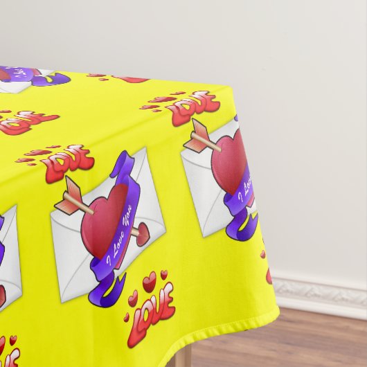 Valentinstag-Tischdecke Tischdecke (Beispiel)