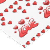 Valentinstag-Tischdecke Tischdecke (Schrägansicht)