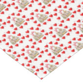 Valentinstag-Tischdecke Tischdecke (Schrägansicht)