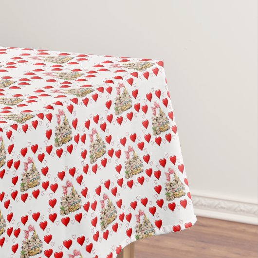 Valentinstag-Tischdecke Tischdecke (Beispiel)