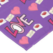 Valentinstag-Tischdecke Tischdecke (Schrägansicht)