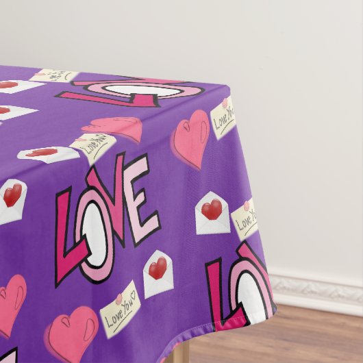 Valentinstag-Tischdecke Tischdecke (Beispiel)