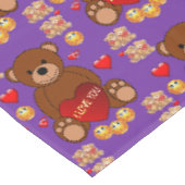 Valentinstag-Tischdecke Tischdecke (Schrägansicht)