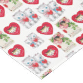 Valentinstag-Tischdecke Tischdecke (Schrägansicht)