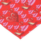 Valentinstag-Tischdecke Tischdecke (Schrägansicht)