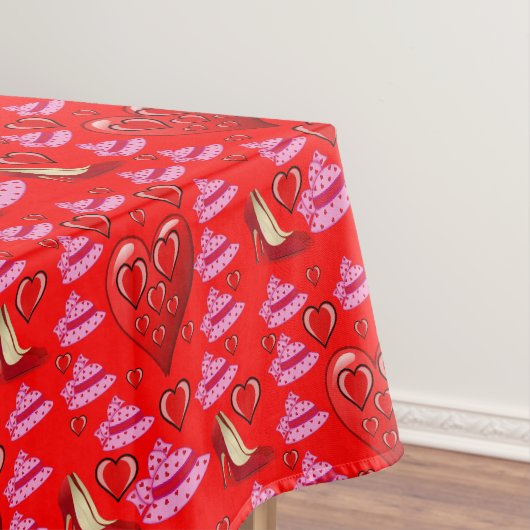 Valentinstag-Tischdecke Tischdecke (Beispiel)
