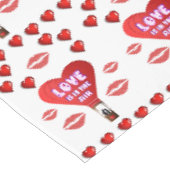 Valentinstag-Tischdecke Tischdecke (Schrägansicht)