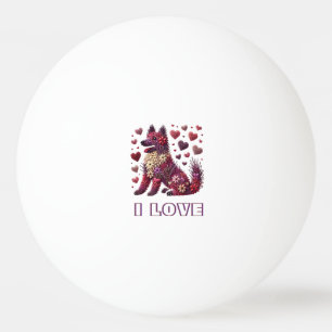 Valentinstag Tischtennisball