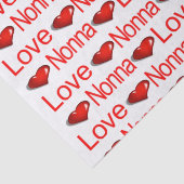 Valentinstag Tissue Liebe NonnaRed Hearts Seidenpapier (Ausschnitt)