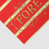 Valentinstag Tissue Paper Gold Forever Hearts Seidenpapier (Ausschnitt)