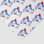 Valentinstag Tissue Pinguin Hearts Seidenpapier (Ausschnitt)