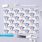 Valentinstag Tissue Pinguin Hearts Seidenpapier (Handwerk)