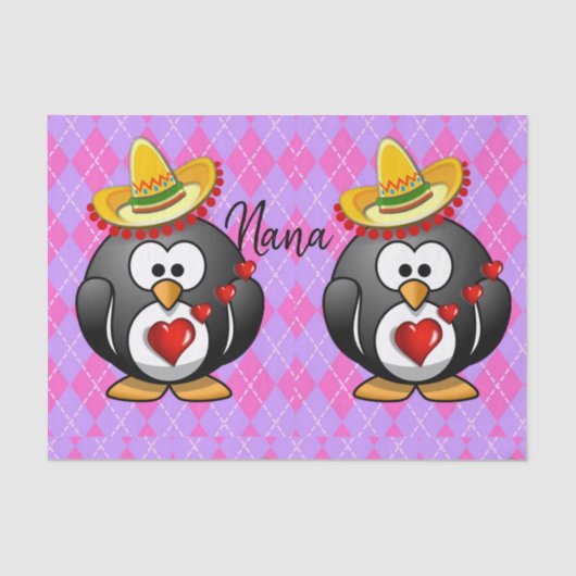 Valentinstag-Tissue Seidenpapier (Vorderseite)