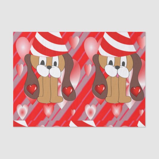 Valentinstag-Tissue Seidenpapier (Vorderseite)