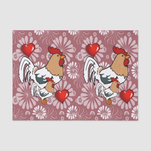 Valentinstag-Tissue Seidenpapier (Vorderseite)