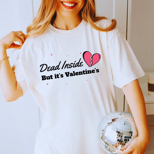 Valentinstag Tod im Inneren - gebrochenes Herz T-Shirt