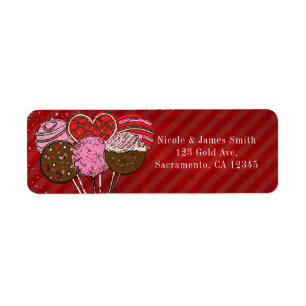 Valentinstag-Torte-Pops Moderne Chic-Geburtstagsfe