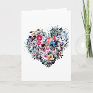 Valentinstag Toskanal mit Herzen Feiertagskarte