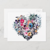 Valentinstag Toskanal mit Herzen Feiertagspostkarte (Vorne/Hinten)