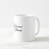 Valentinstag - Toujours L'Amour Kaffeetasse (VorderseiteRechts)