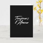 Valentinstag - Toujours L'Amour Karte (Gelbe Blume)