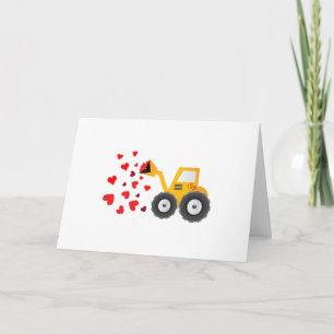 Valentinstag Traktor Herzen Geschenk Kinder Jungen Feiertagskarte
