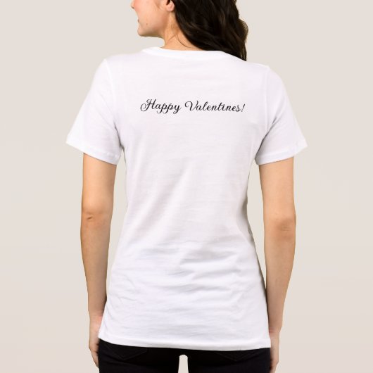 Valentinstag Tri-Blend Shirt (Rückseite)