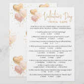 Valentinstag Trivia Spiel mit Antworten (Vorne/Hinten)