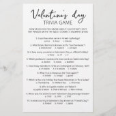 Valentinstag Trivia Spiel mit Antworten (Vorderseite)