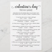 Valentinstag Trivia Spiel mit Antworten (Vorderseite)