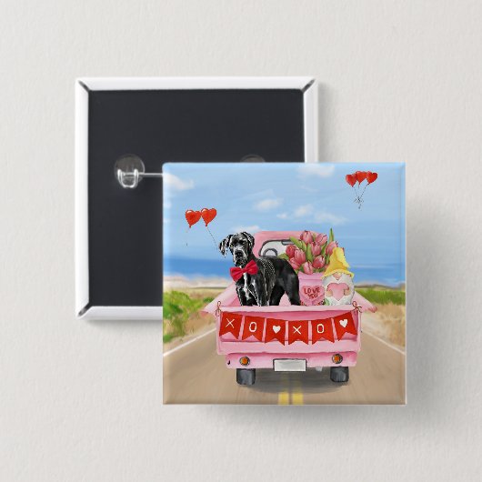 Valentinstag-Truck Button (Vorne & Hinten)