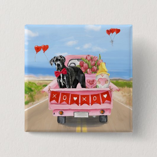 Valentinstag-Truck Button (Vorderseite)