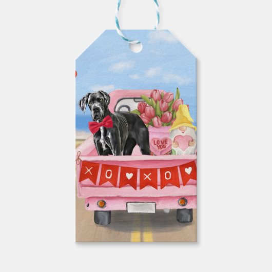 Valentinstag-Truck Geschenkanhänger (Vorderseite)