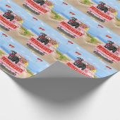 Valentinstag-Truck Geschenkpapier (Ecke)