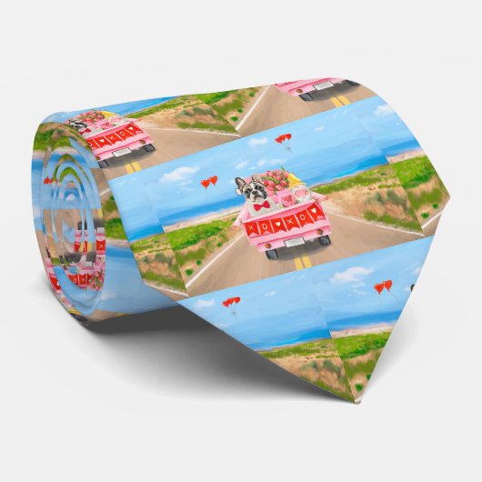 Valentinstag-Truck Krawatte (Gerollt)