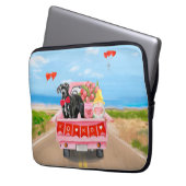 Valentinstag-Truck Laptopschutzhülle (Vorderseite Links)