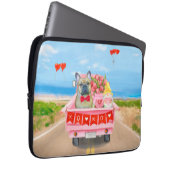 Valentinstag-Truck Laptopschutzhülle (Vorne Rechts)