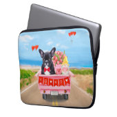 Valentinstag-Truck Laptopschutzhülle (Vorderseite Links)