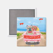 Valentinstag-Truck Magnet (Vorderseite/Rückseite)