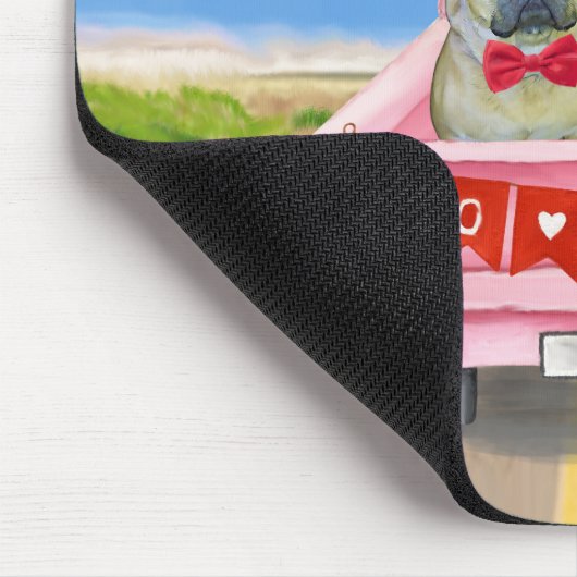 Valentinstag-Truck Mousepad (Ecke)