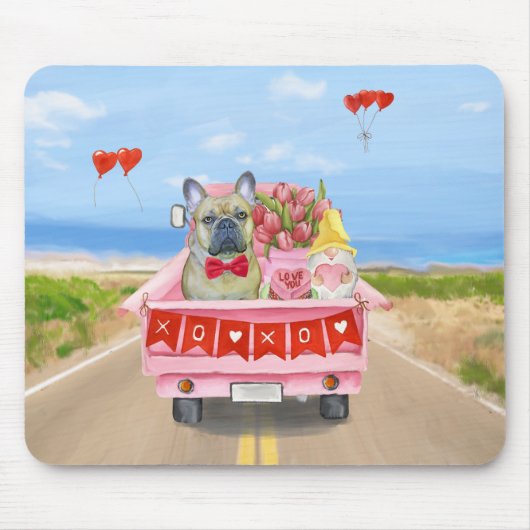 Valentinstag-Truck Mousepad (Vorne)