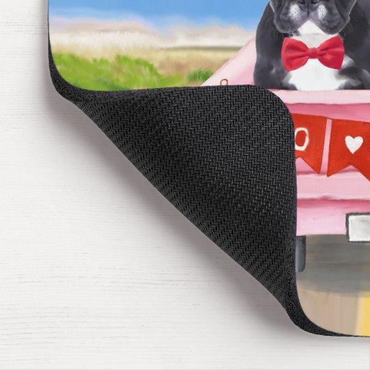 Valentinstag-Truck Mousepad (Ecke)